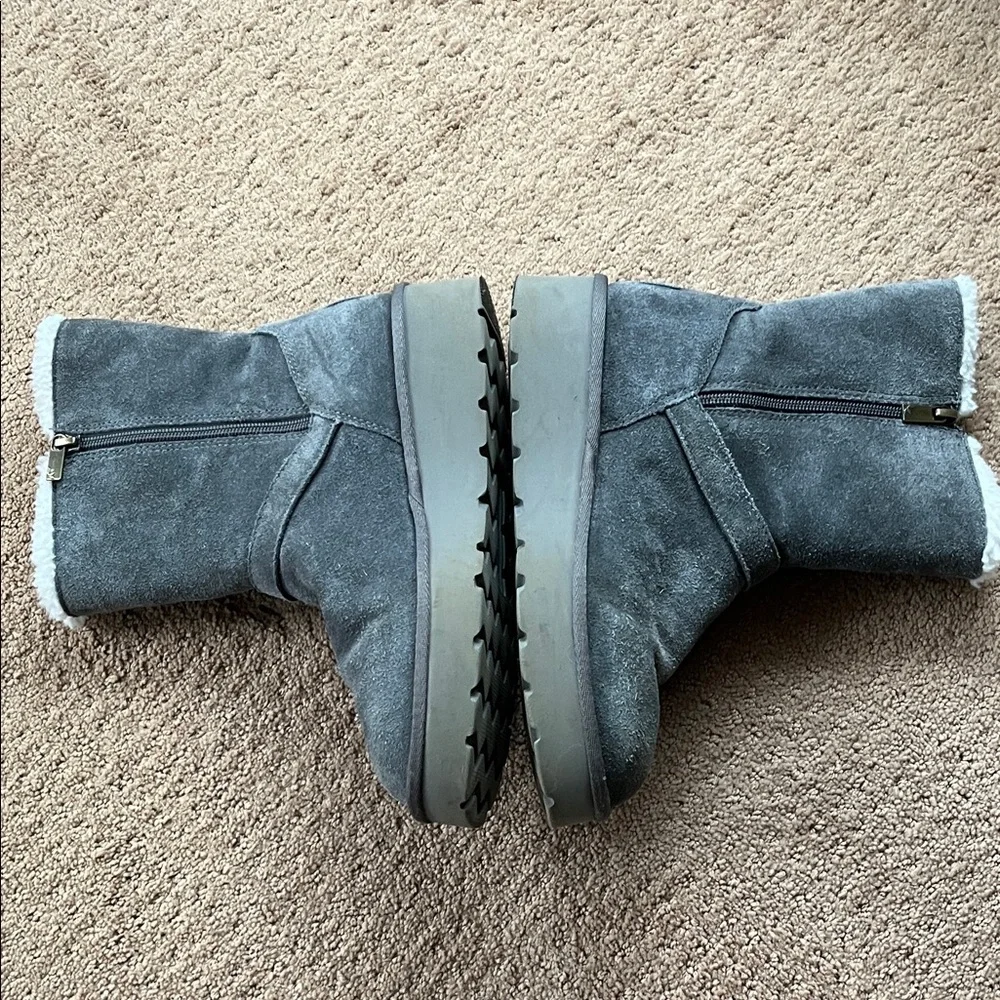 UGG Koolaburra Gray Suede fleece lined Boots - Picture 5 of 13
